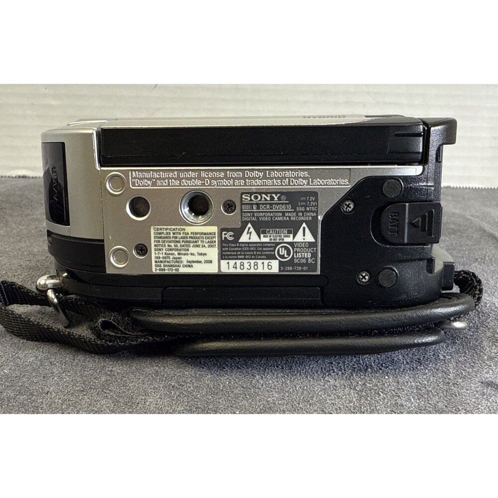 Sony HandyCam DCR-DVD610 Mini DVD Hybrid Camcorder-untested, No Charger, Battery - Picture 11 of 15
